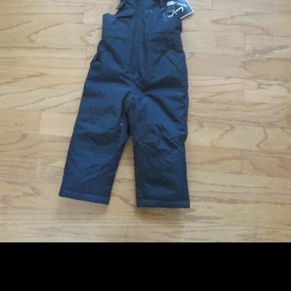 NWT Boys Vertical 9 Black Ski Bibs 2T